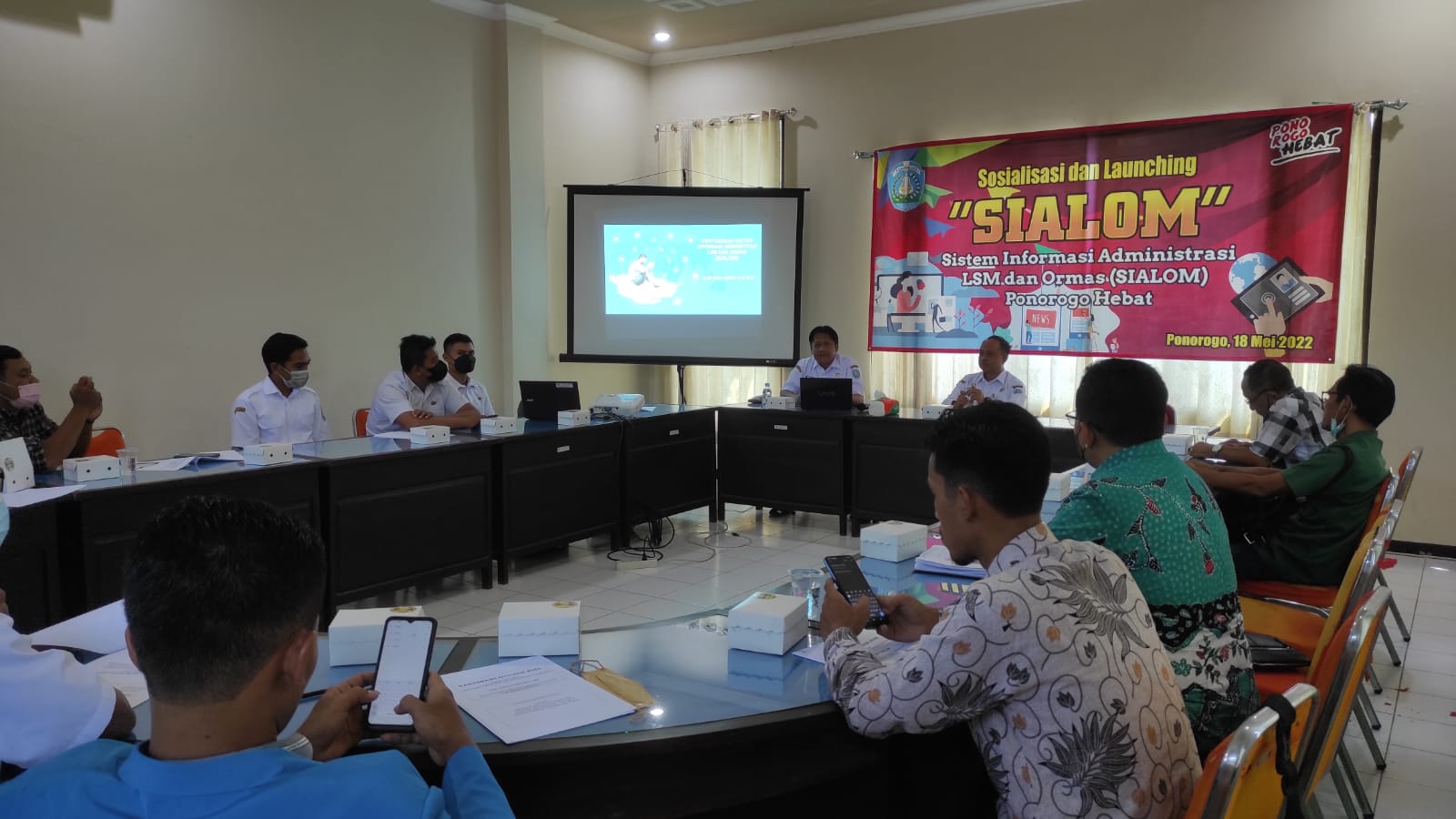 Suasana  Saat Bakesbang Lounching " SIALOM" 