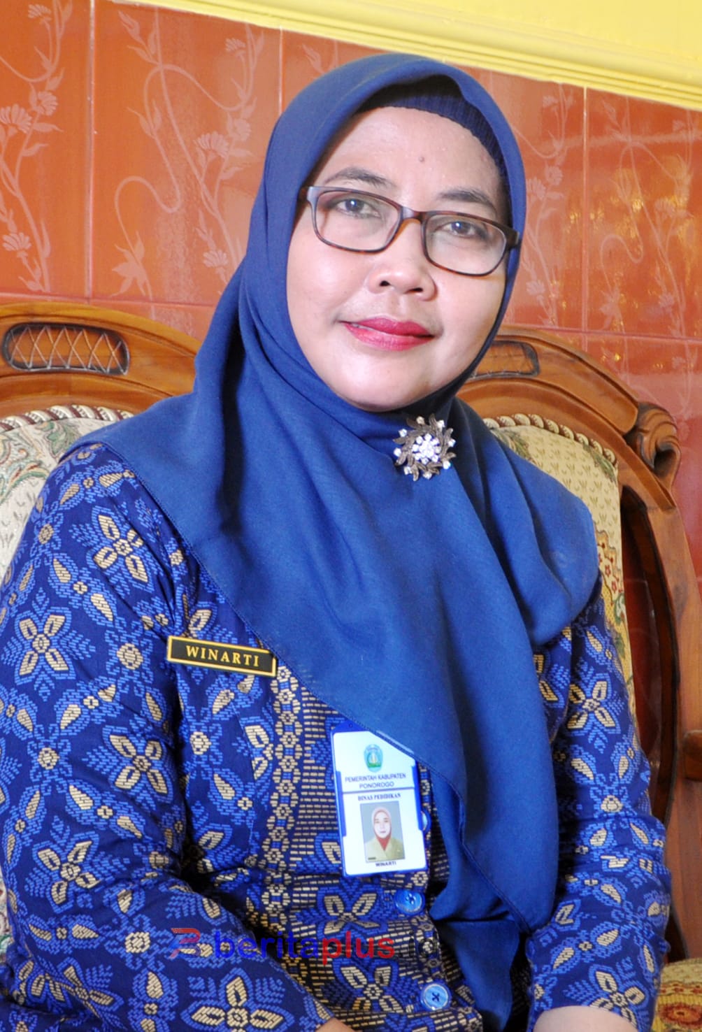 Winarti, M.Pd kepala sekolah SMP 4 Ponorogo