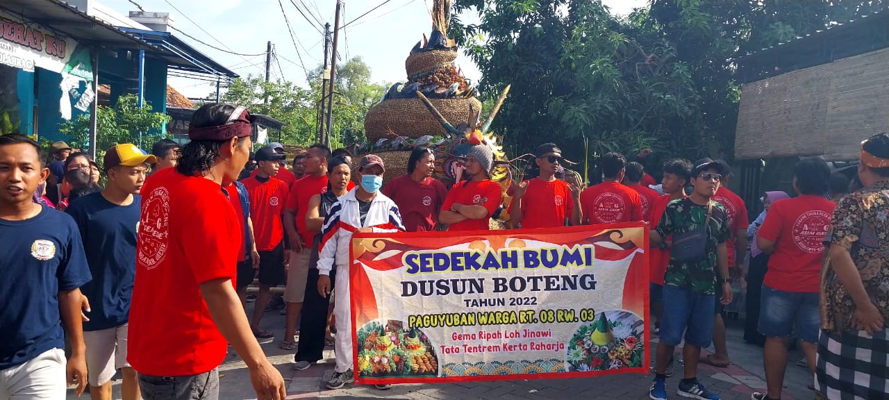 Sedekah Bumi Dusun Boteng, Desa Boteng Kecamatan Menganti-Kabupaten Gresik