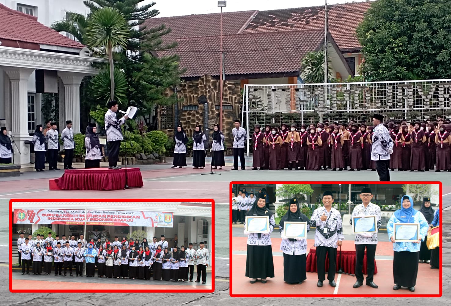 Kepala sekolah SMPN 1 Ponorogo Drs. H. Imam Mujahid, M.A