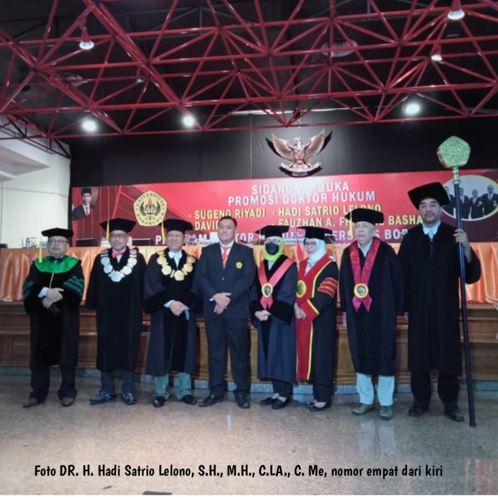 DR.H. Hadi Satrio Lelono, SH,MH,C. LA., C.Me