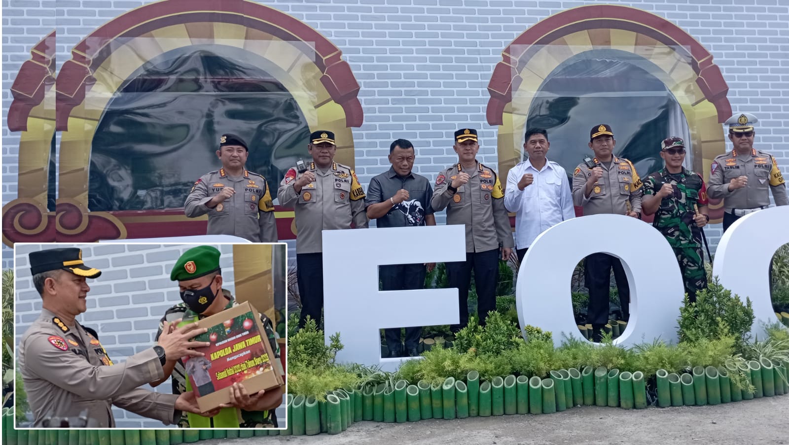 Irwasda Polda Jatim Kombespol Mochamad Aris saat tinjau Pam Ops.Lilin Semeru