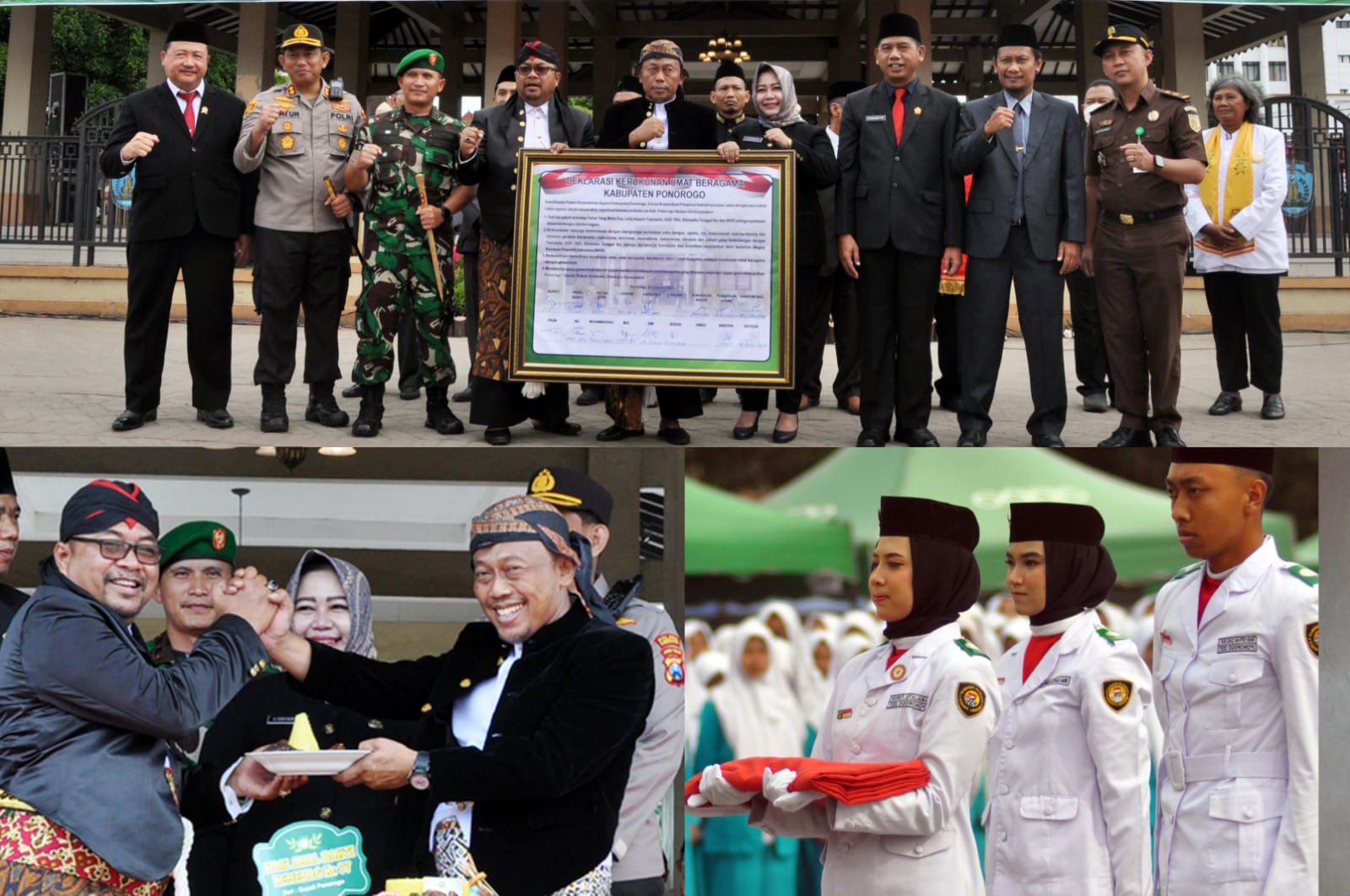 Peringatan HAB ke 77  Upacara Bendera dan Deklarasi Umat Beragama
