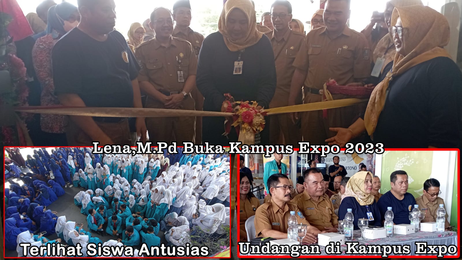 Kacabdiknas Ponorogo saat membuka pemran Pendidikan