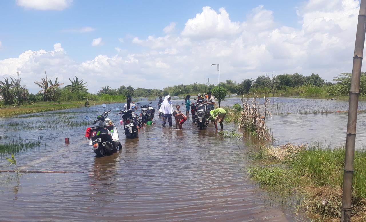 Kavlingan di Desa Beton yang terdampak banjir