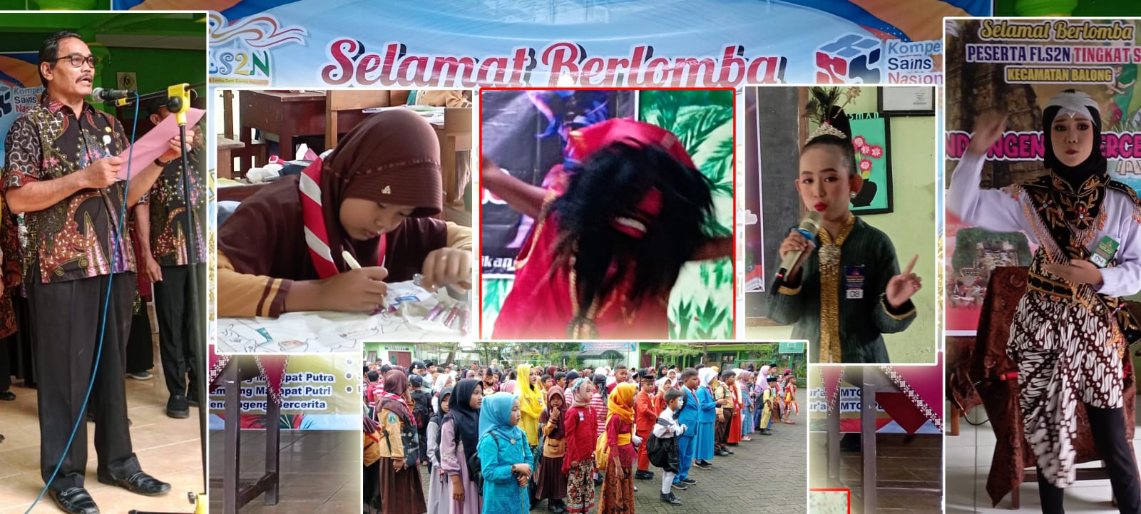 Membludak FLS2N Kecamatan Balong Diikuti Ratusan Siswa SD/MI