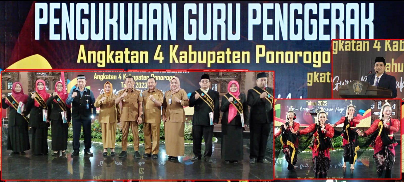 Bupati Ponorogo Sugiri Sancoko Kukuhkan Guru Penggerak Angkatan 4