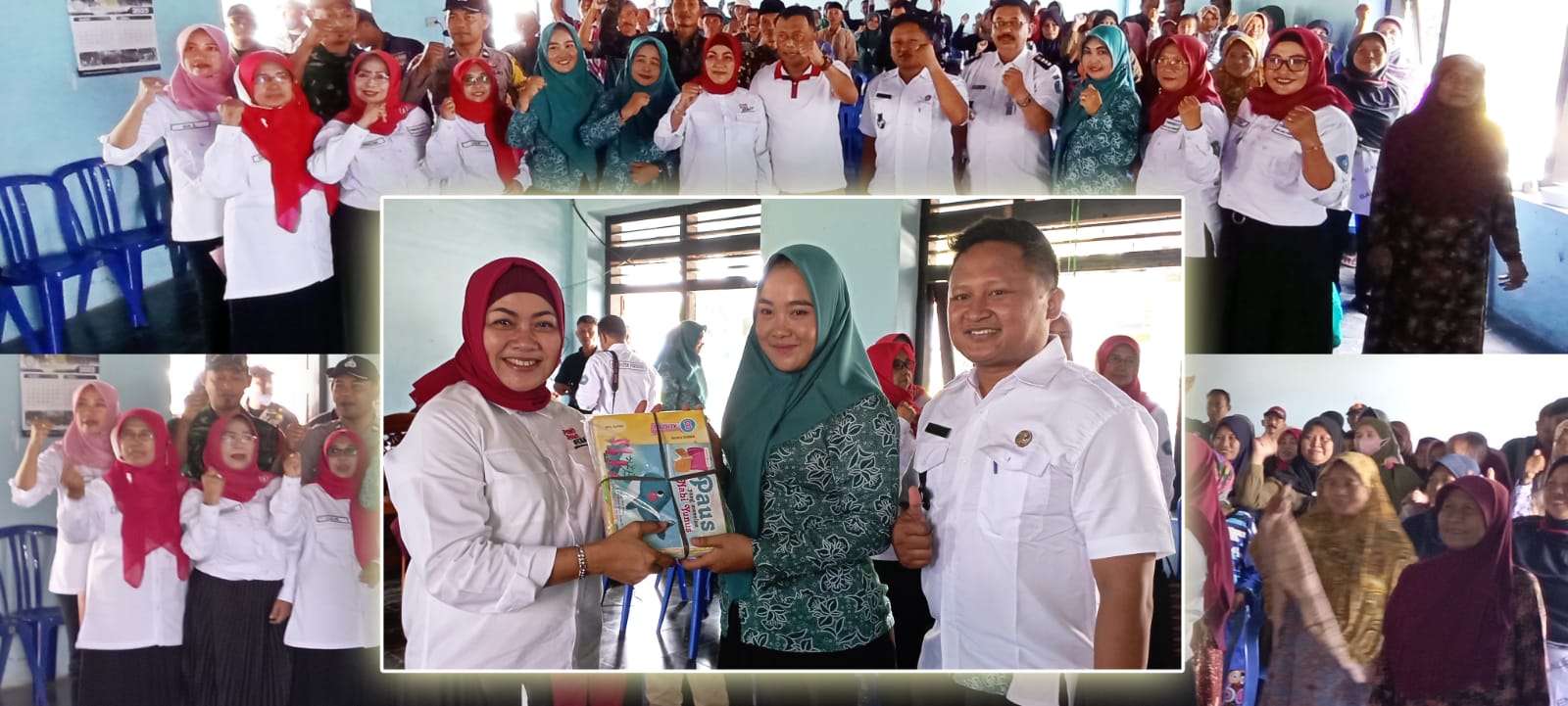 Bupati dan Ketua TP PKK Sapa Warga Desa Bondrang Beri Bantuan