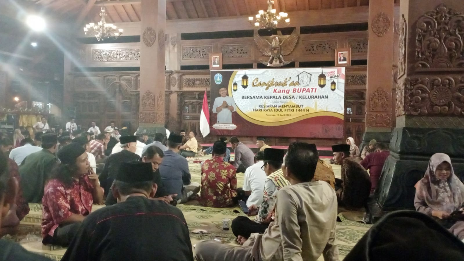 Cangkru’an Ala Bupati Giri  Serap Aspirasi Lurah dan Kades