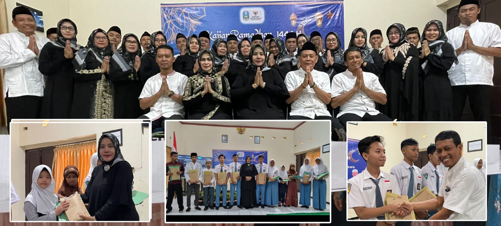 Lena Kepala CabDin Pendidikan Wilayah Ponorogo Berikan Santunan