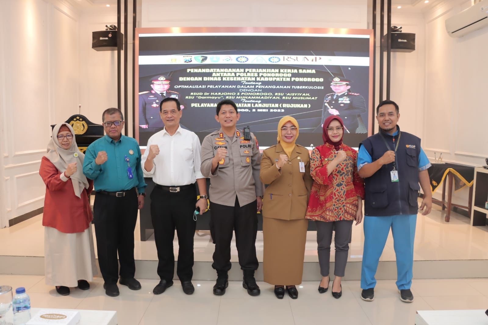 MoU Polres Ponorogo  Tentang Optimalisasi Penanganan Tuberculosis