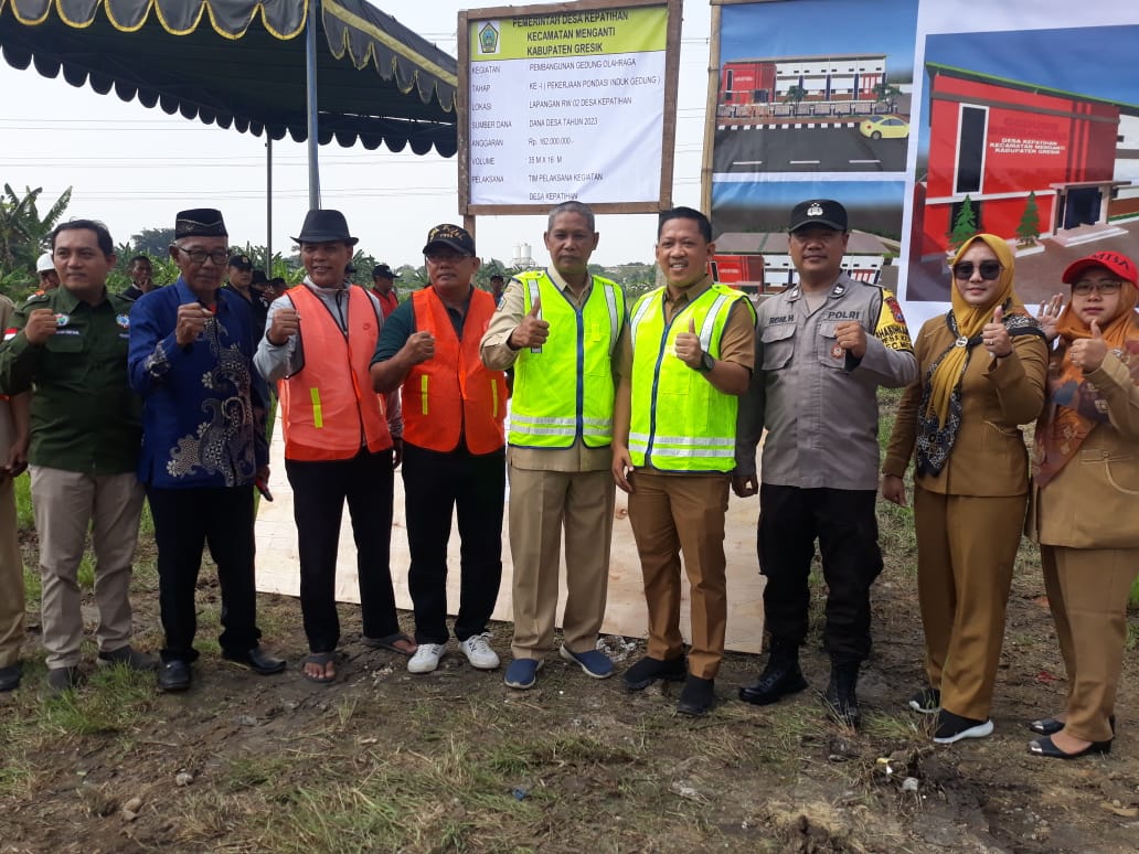 Pembangunan Gedung Olahraga Desa Kepatihan Jadi Pilot Projek