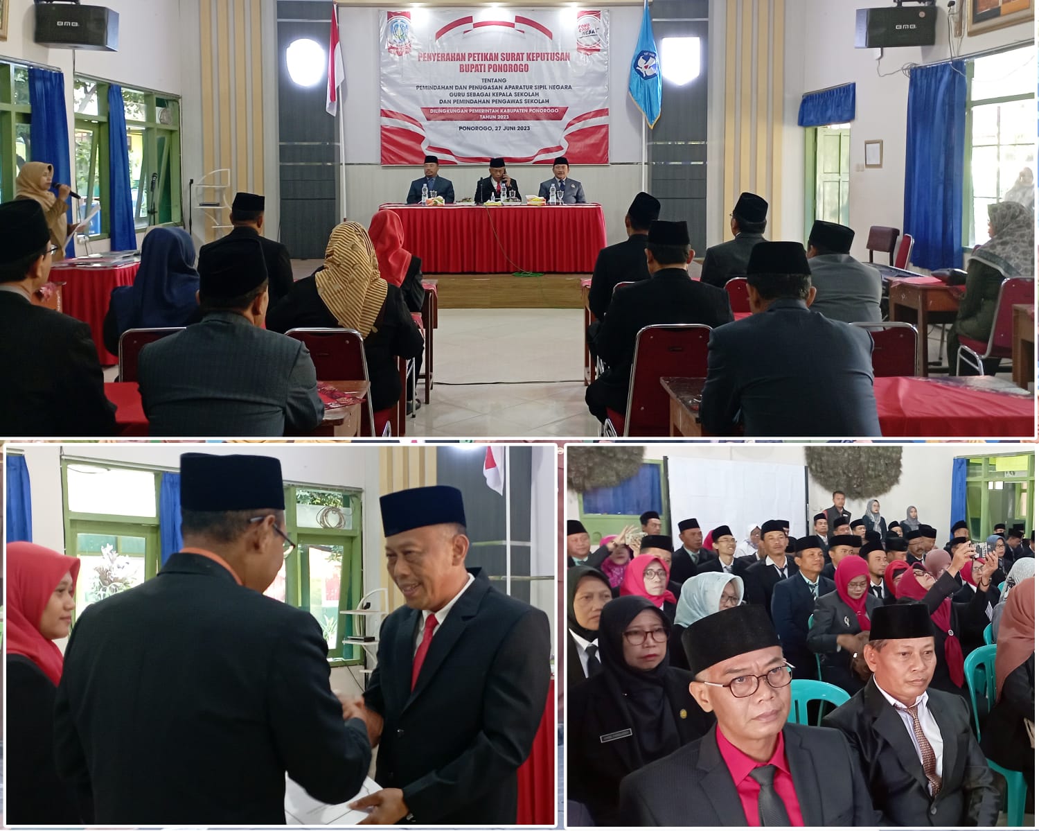 Bupati Sugiri Serahkan SK Promosi dan Mutasi Kepala dan Pengawas