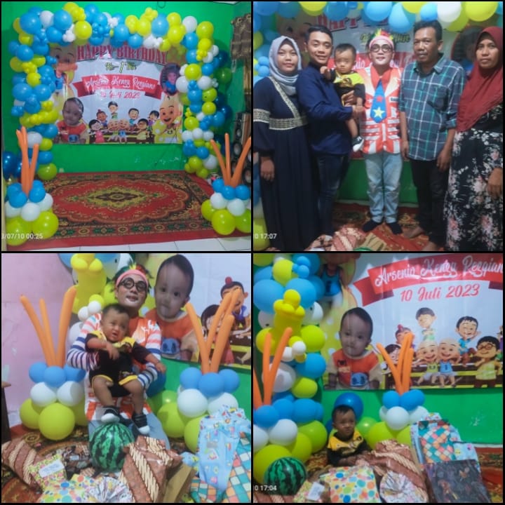 Ultah Arsenio Kenzy Rezqiano Cucu Pertama Ka-Biro Jombang Yang Ke 1 th