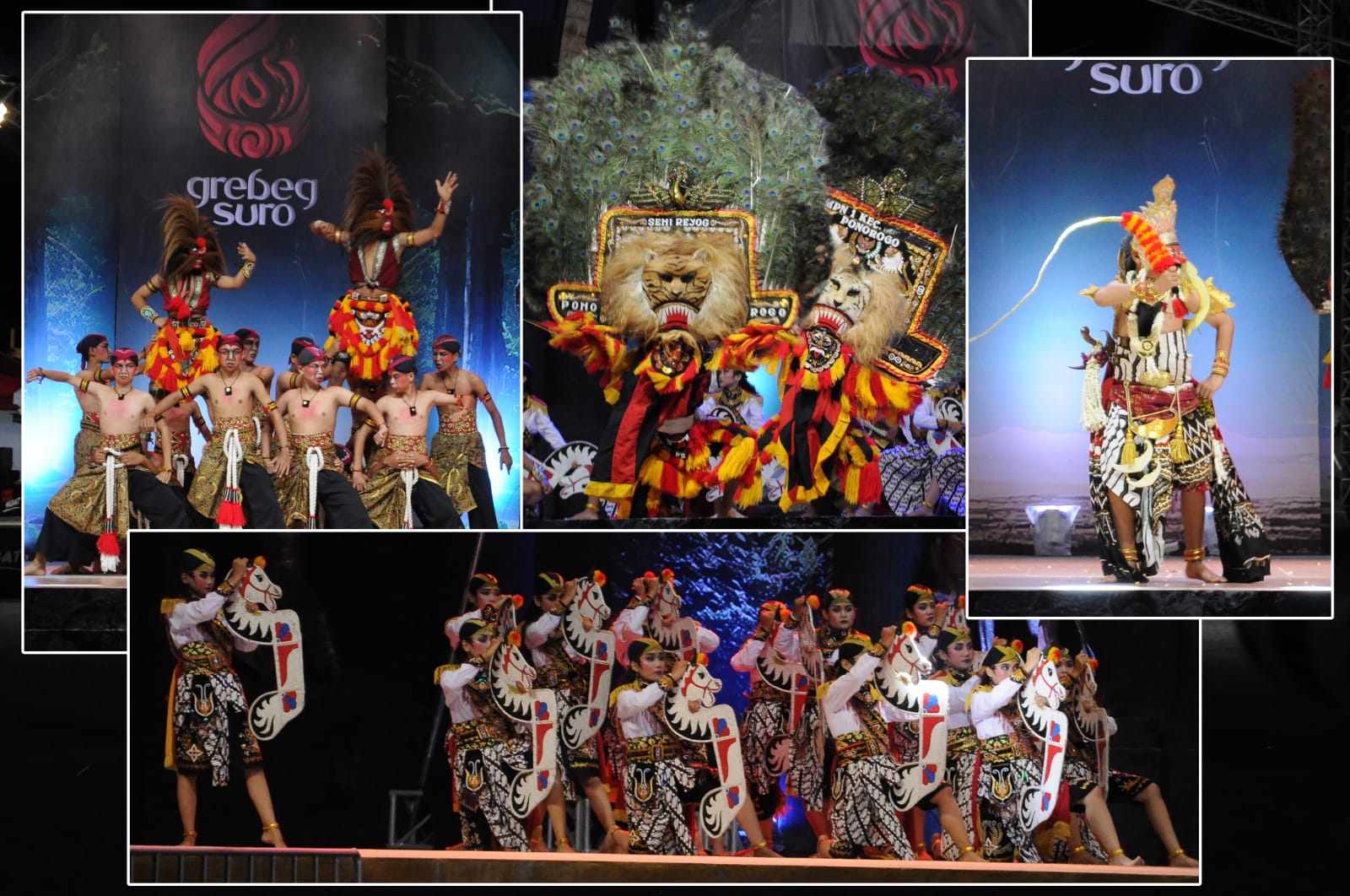 Pukau Penonton Tampilan Reyog Singo Mulang Joyo SMPN 4 Ponorogo