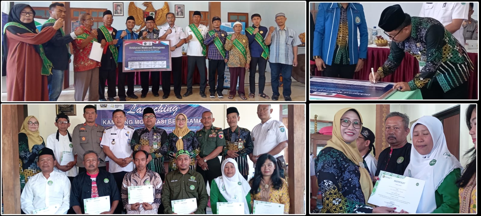 Kemenag Ponorogo Launching Dua Desa Kampung Moderasi Beragama