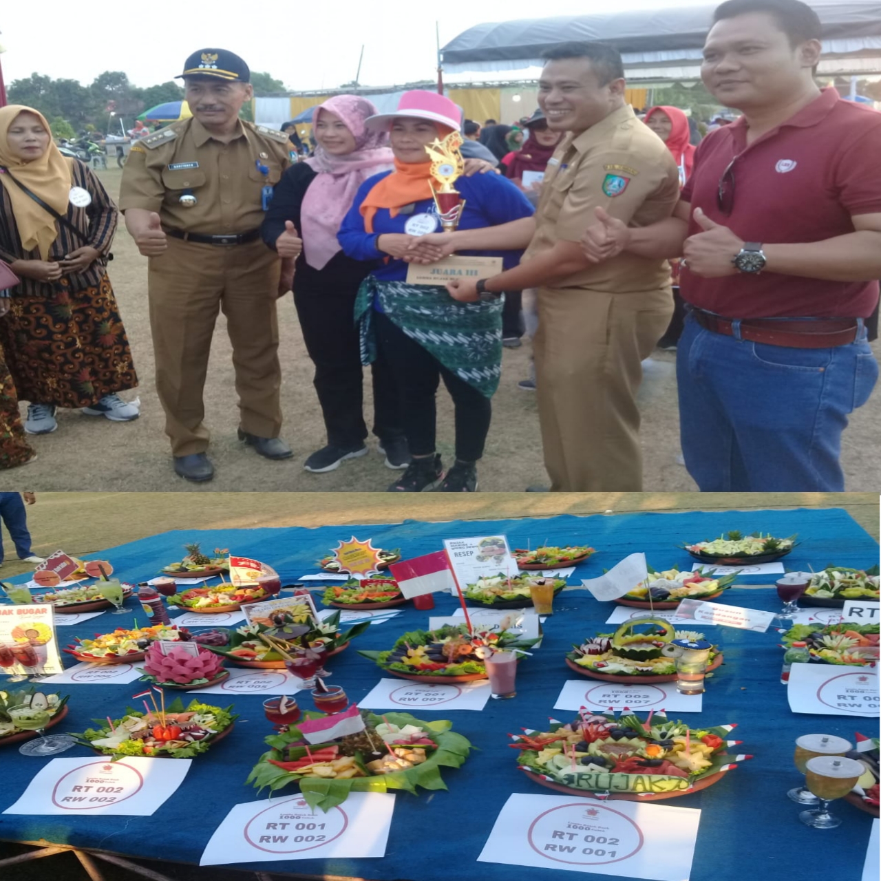 Pemdes Gondangmanis Helat Lomba Rujak Manis 1000 Cobek