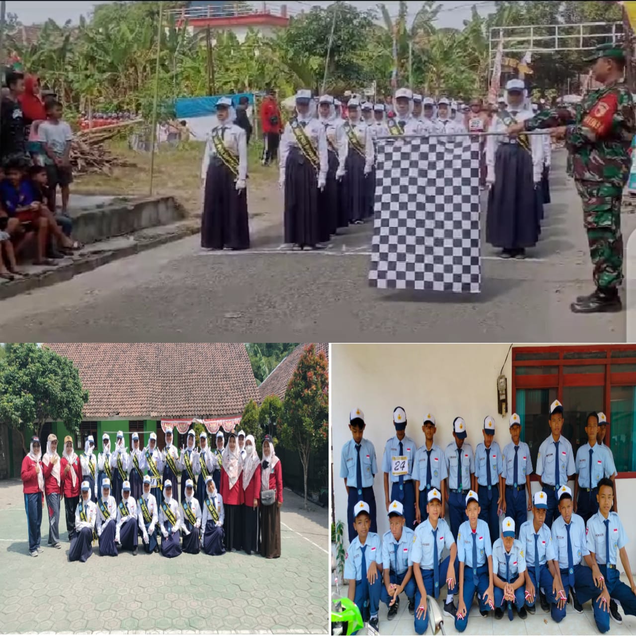 SMP PGRI Jogoroto Ambil Bagian Lomba Gerak Jalan Se-Kecamatan