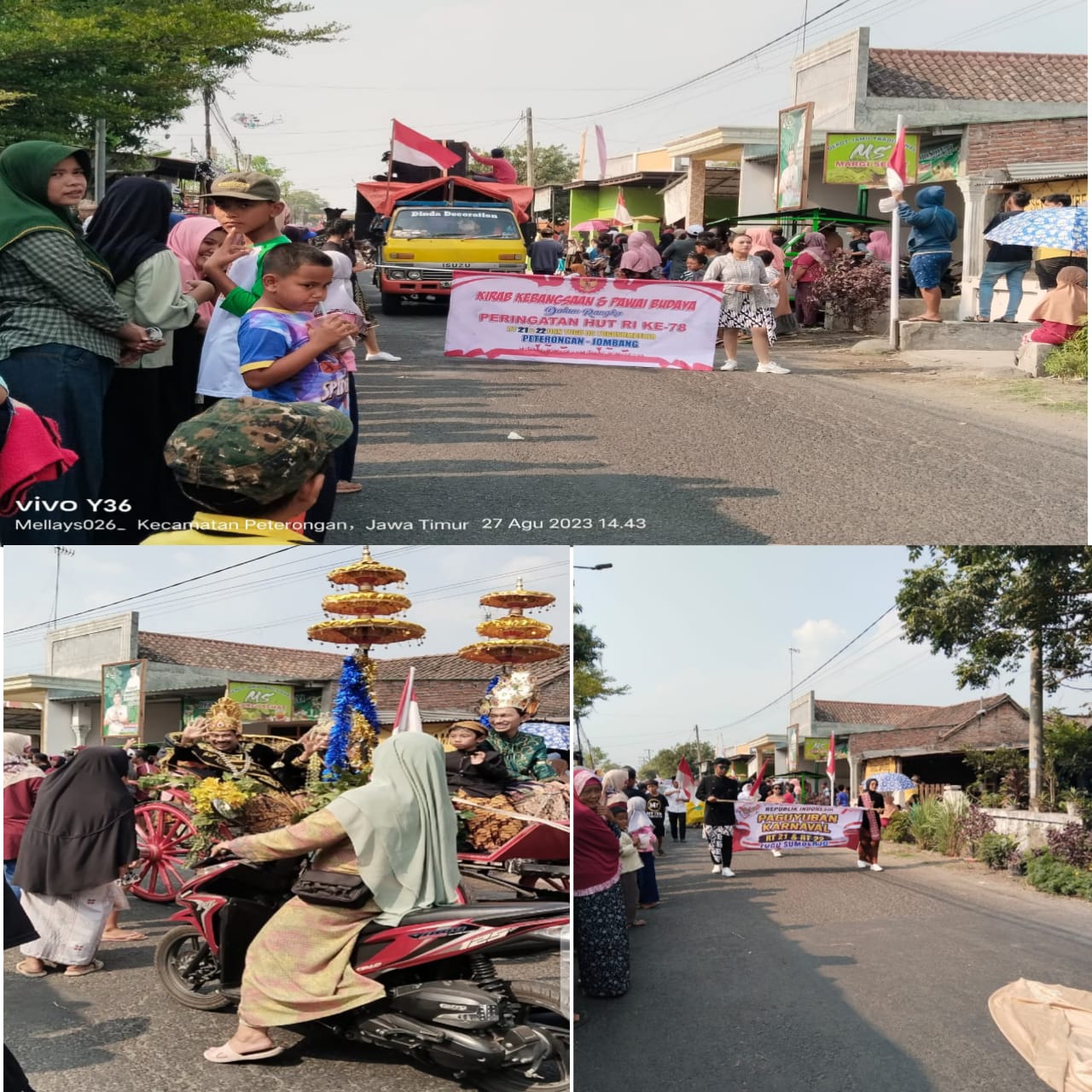 Pawai Budaya HUT RI Ke-78 Th Desa Tugusumberjo
