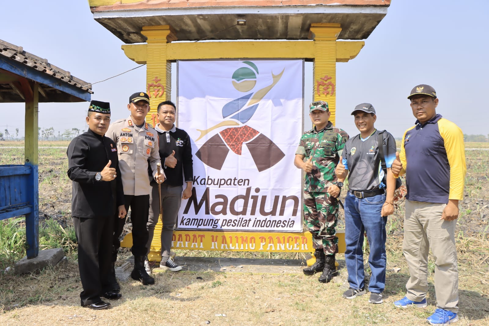 Tugu IKSPI Kera Sakti Desa Pilangkenceng Berubah Jadi Tugu Kampung Silat