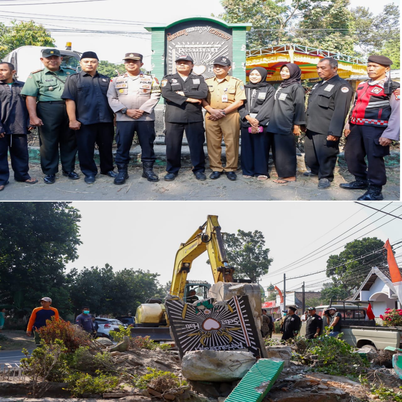 10 Tugu PS Di Jombang Dirobohkan Secara Mandiri
