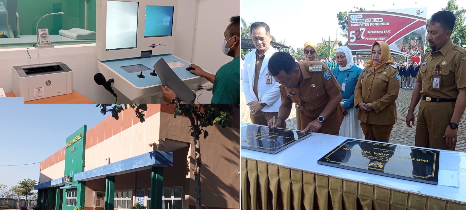 Bupati Ponoro Resmikan Instalasi Jiwa Terpadu dan EWSL RS Harjono
