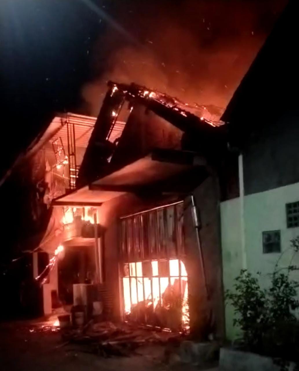Si Jago Merah Lahap Dapur dan Kandang Ayam Milik Warga Ponorogo