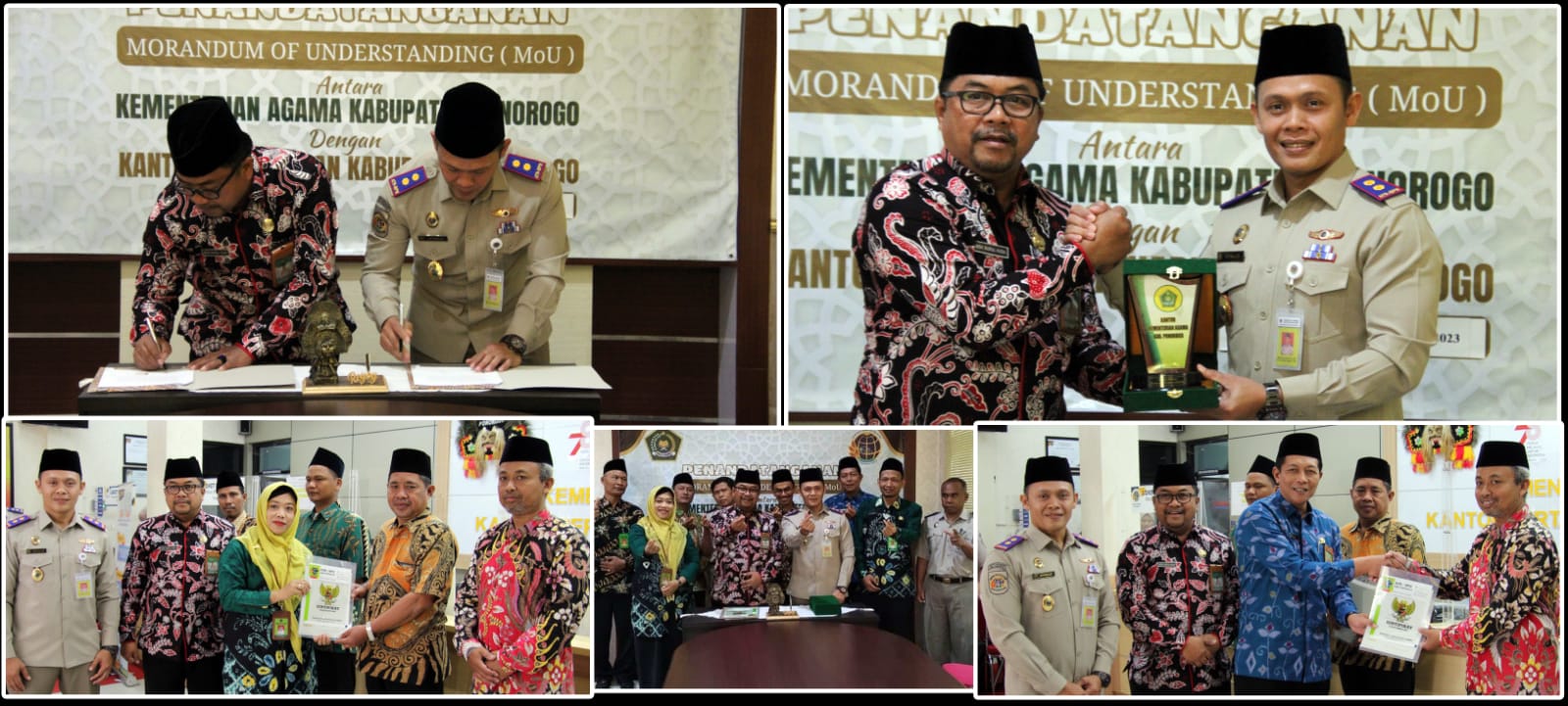 Perlancar Persertifikatan ATR/BPN MoU dengan Kemenag Ponorogo