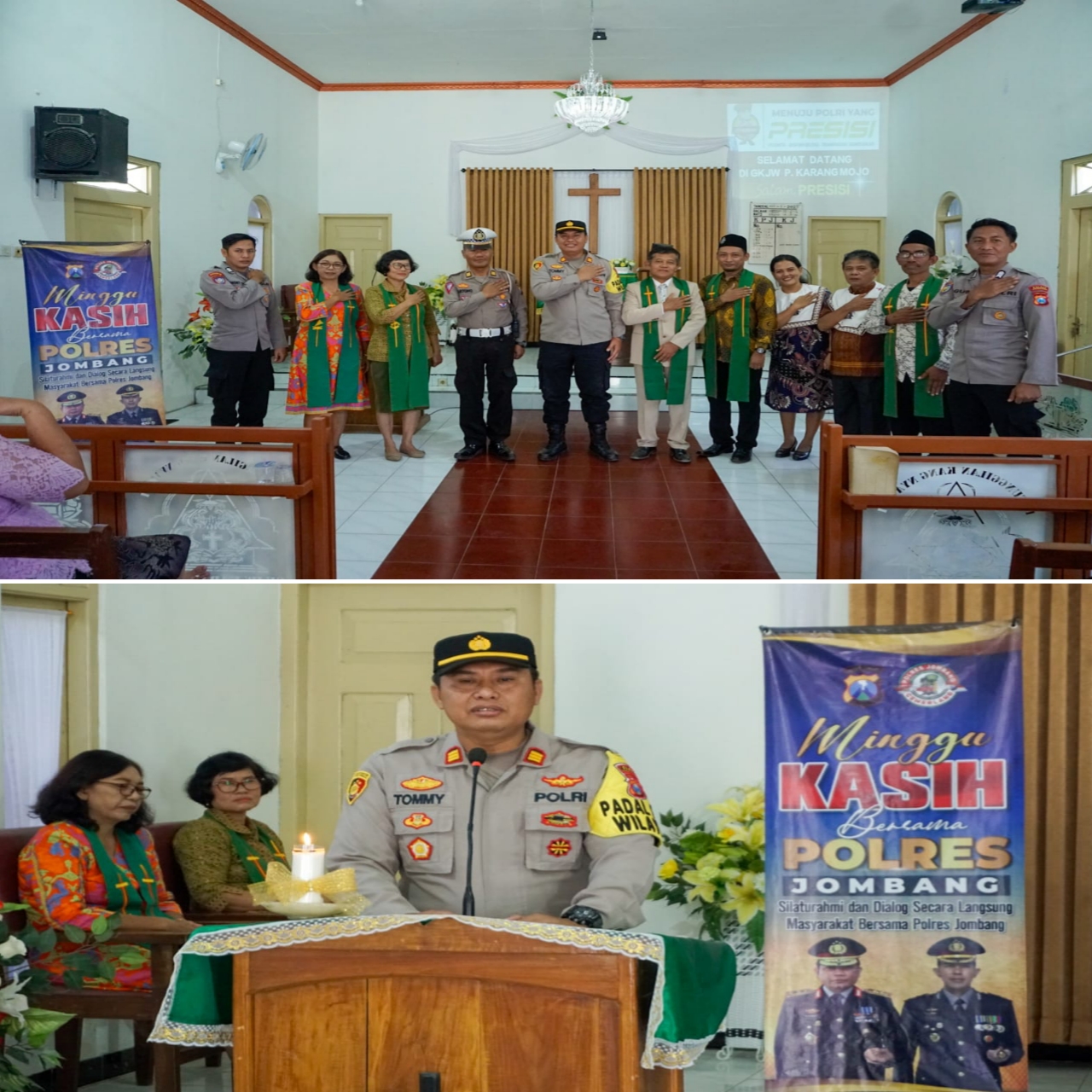 Polres Jombang Sambangi GKJW Phatan Karangmojo Plandaan