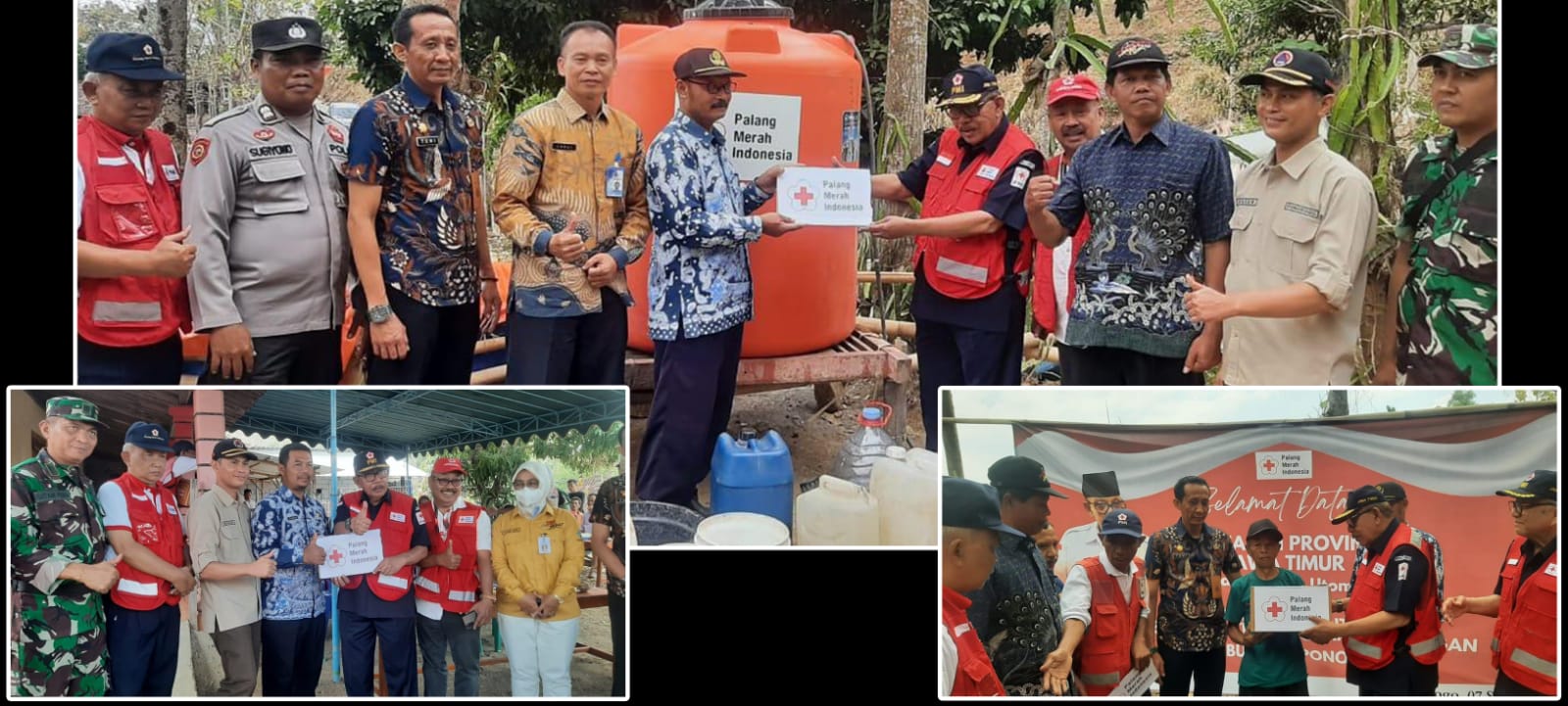 PMI Jatim Bantu Air Bersih Warga Ponorogo