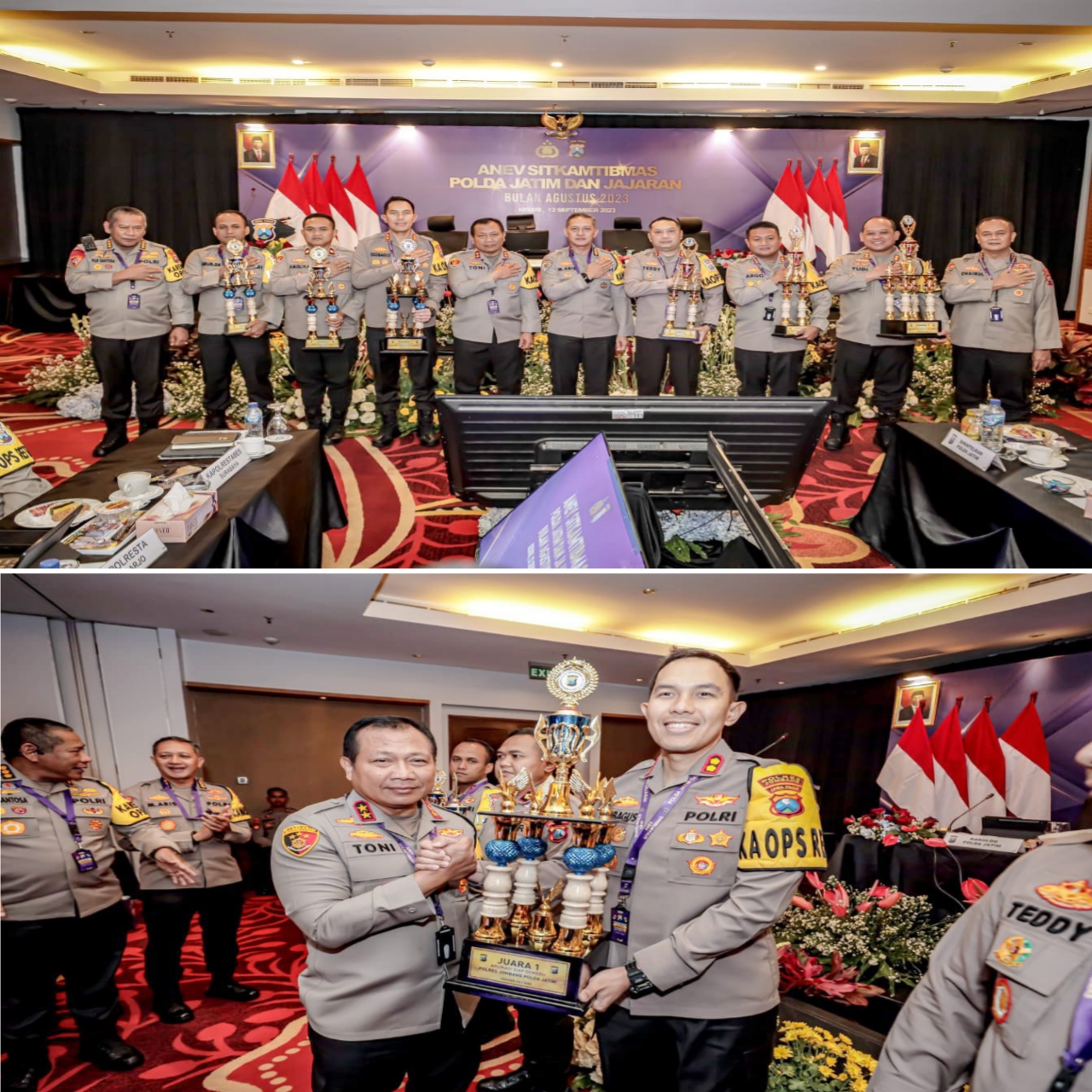 Kepolisian Resor Jombang Menerima Penghargaan Dari Kapolda Jatim