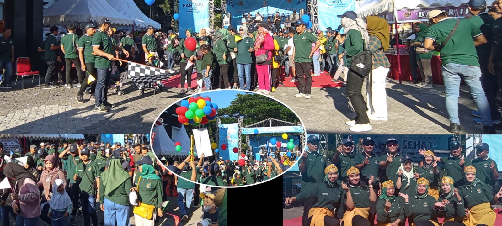 Semarak  Hantaru ATR/BPN Ponorogo Gelar Jalan Sehat Bertabur Hadiah