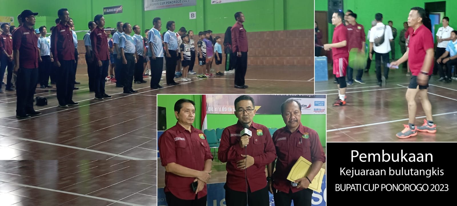 Kejuaraan Bulutangkis Bupati Cup 2023 Dibuka Bupati Ponorogo