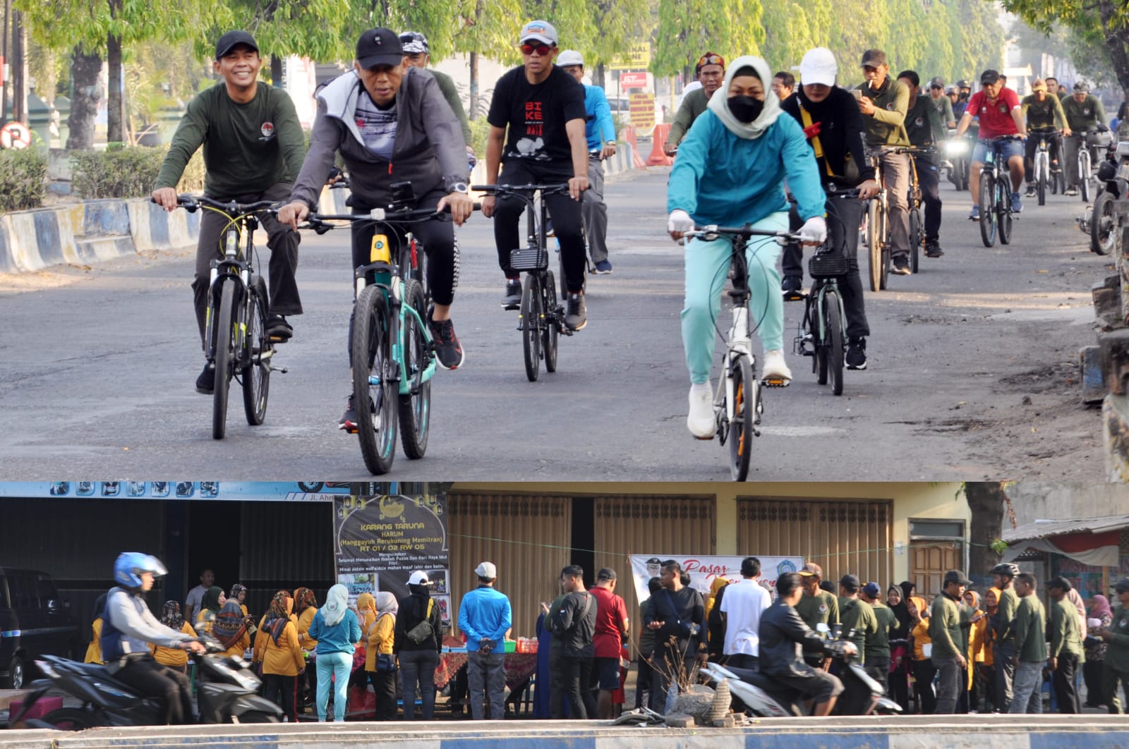 Sampaikan pesan LH Gowes bersama Bupati