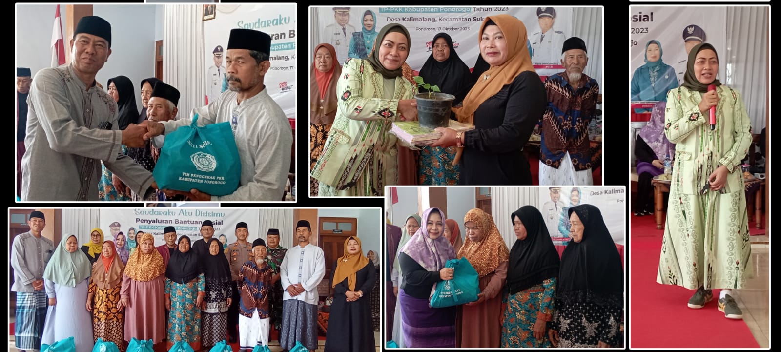 Gembiranya Warga Kalimalang Terima Bansos Bupati