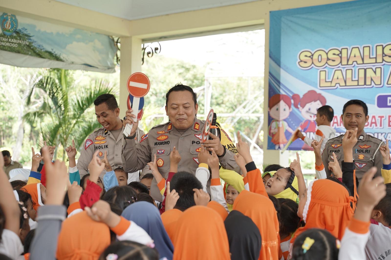 Satlantas Polres Ponorogo Gelar Sosialisasi Polisi Sahabat Anak