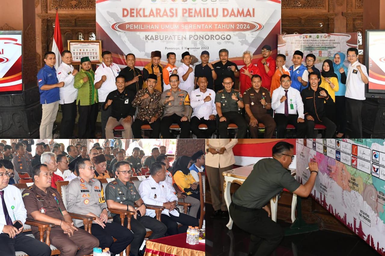 Deklarasi Pemilu Damai Serentak Tahun 2024 TNI Nyatakan Netral