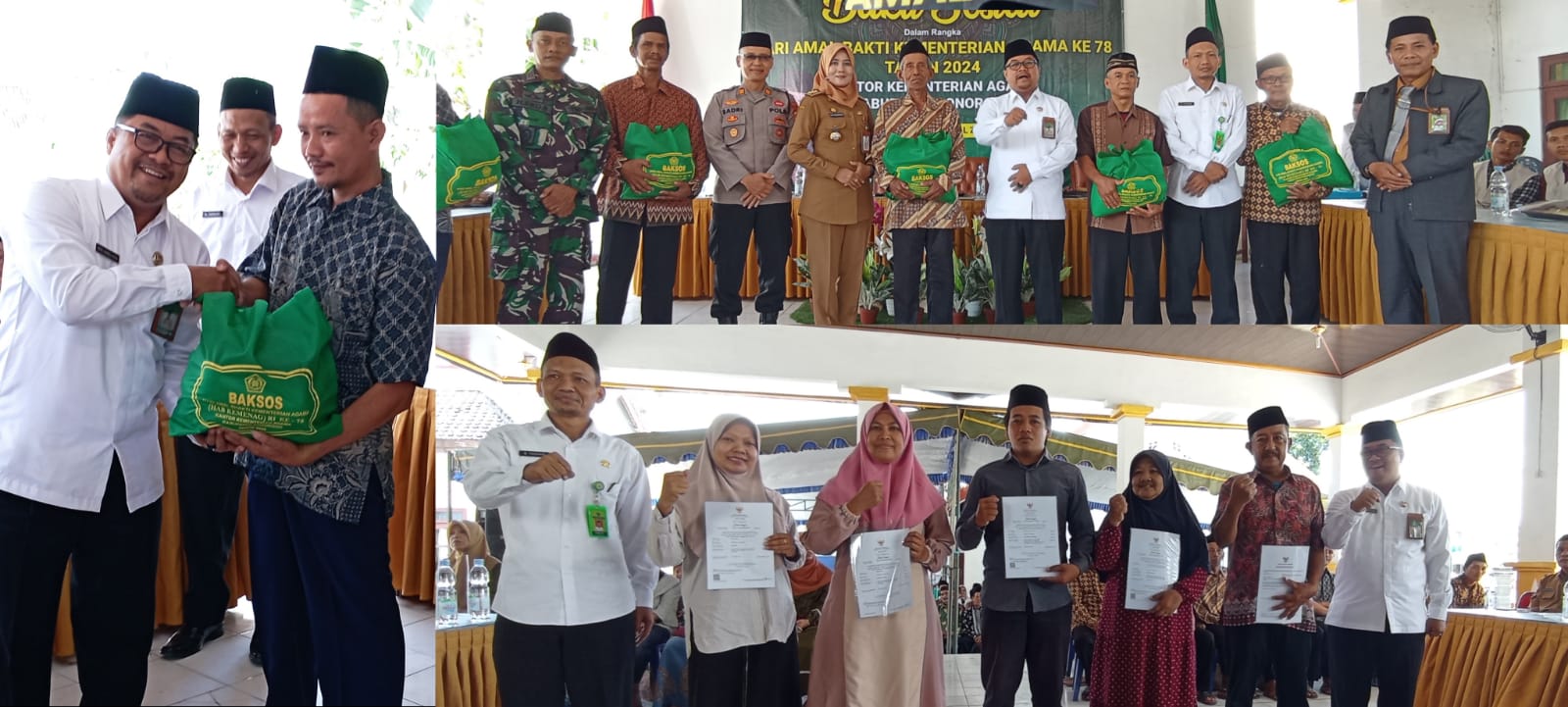 Sambut HAB Kementerian Agama ke 78 Kemenag Ponorogo Gelar Bakti Sosial