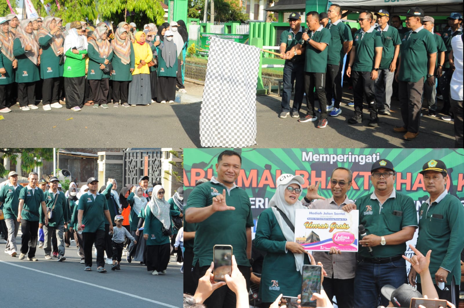 HAB ke 78 Kemenag Ponorogo Gelar Jalan Sehat Kerukunan