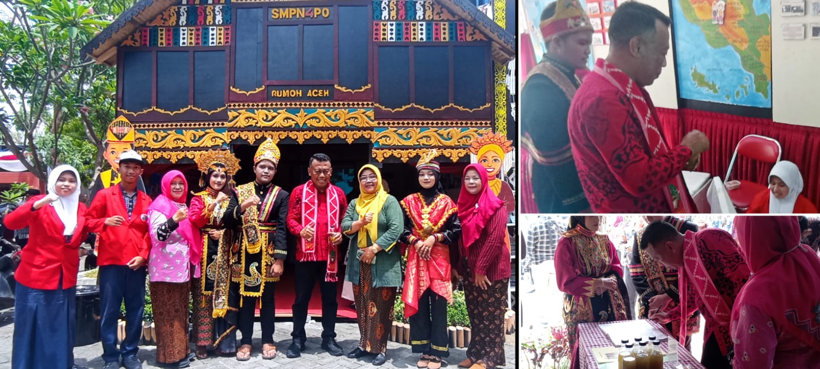 Gelar Pendidikan Budaya Nusantara SMPN 4 Ponorogo Bernuansa  Aceh