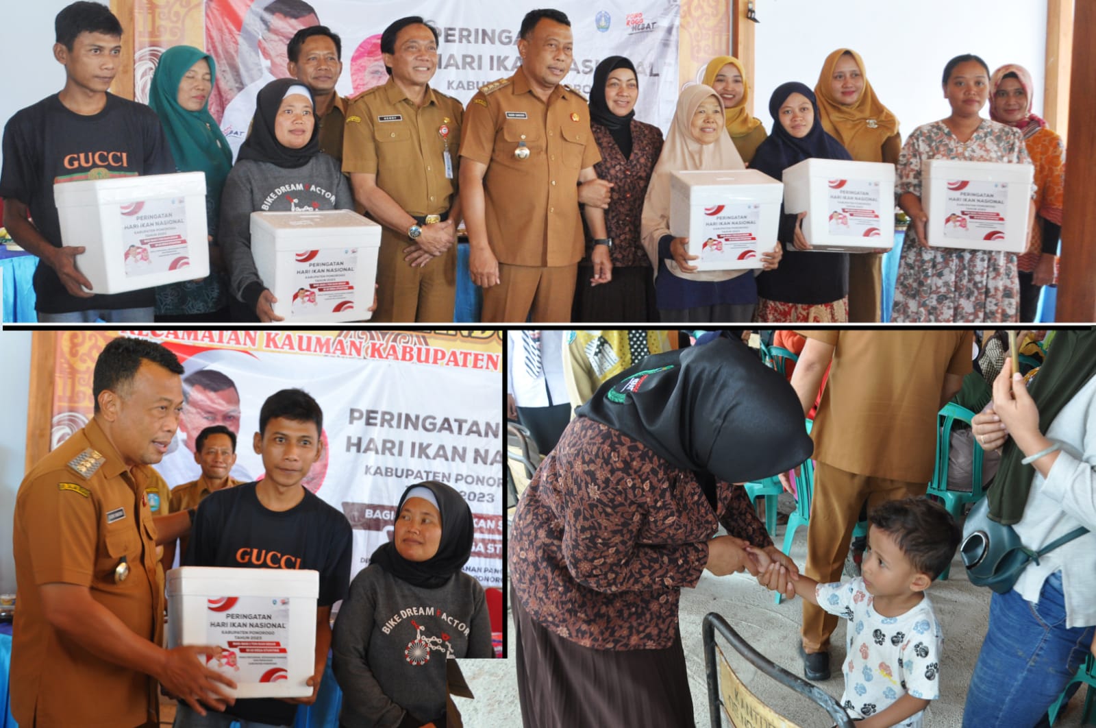 Cegah Stunting Bupati Ponorogo Bagi 1000 Ikan Segar