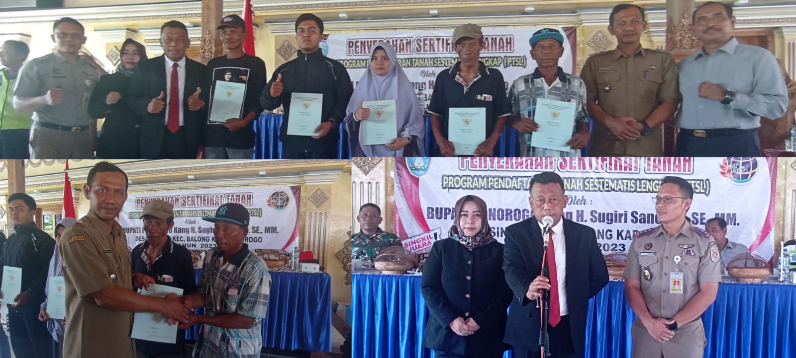 Ratusan PTSL Desa Singkil Diserahkan Bupati Ponorogo