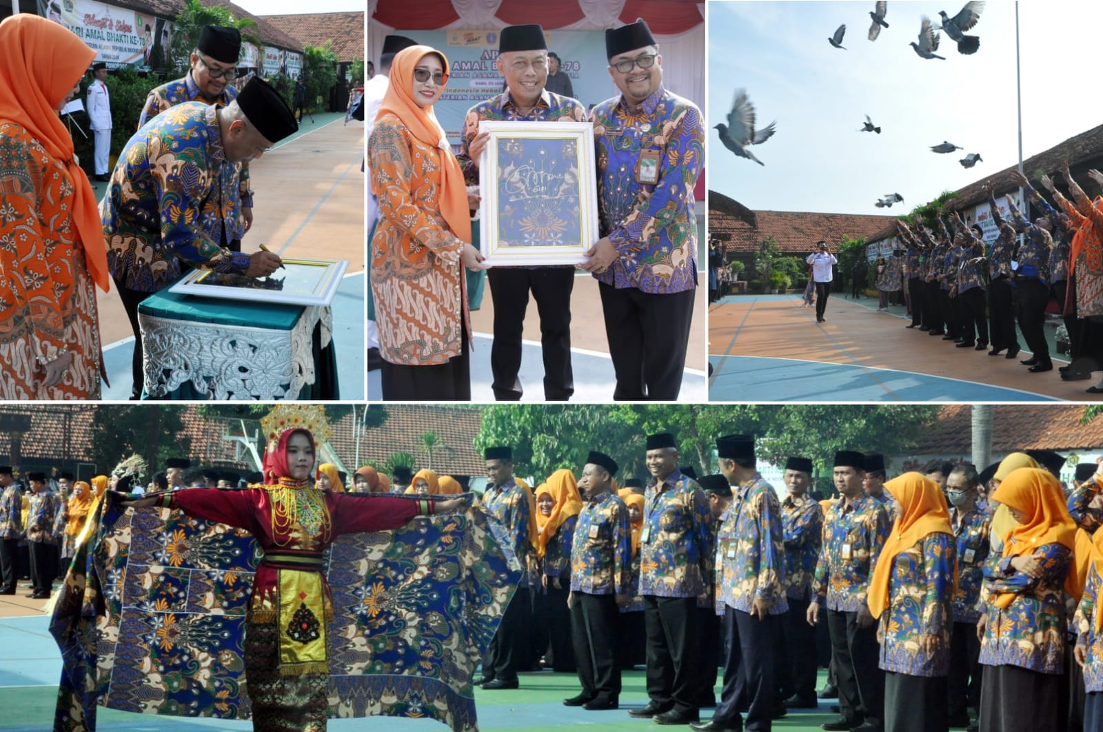 HAB Ke-78 Bupati Sugiri Launching Batik Moderasi Beragama