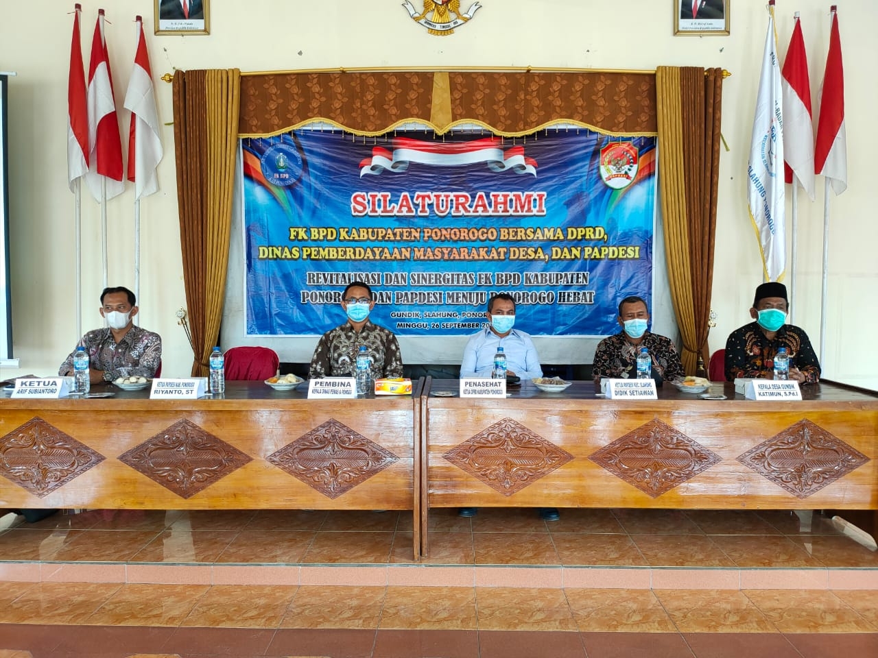 Forum Komunikasi BPD saat gelar Silahturohmi rutin bulanan