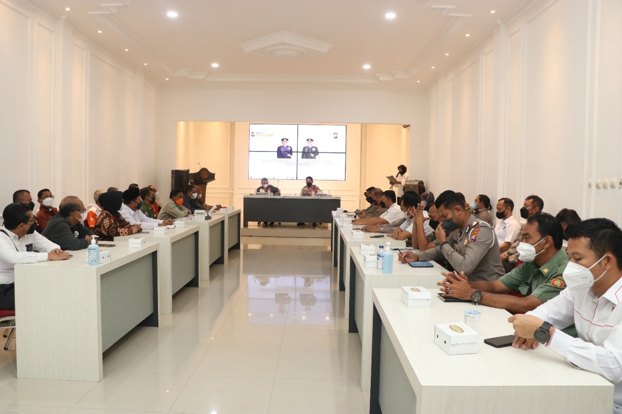 Polres Ponorogo Saat Gelar Rakor Kesiapan Ops Lilin Semeru 2021
