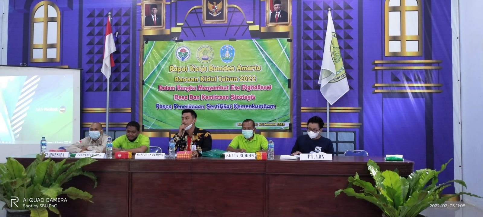 Pengarahan dari dinas Kab. Ponorogo saat acara Rapat BUMDES