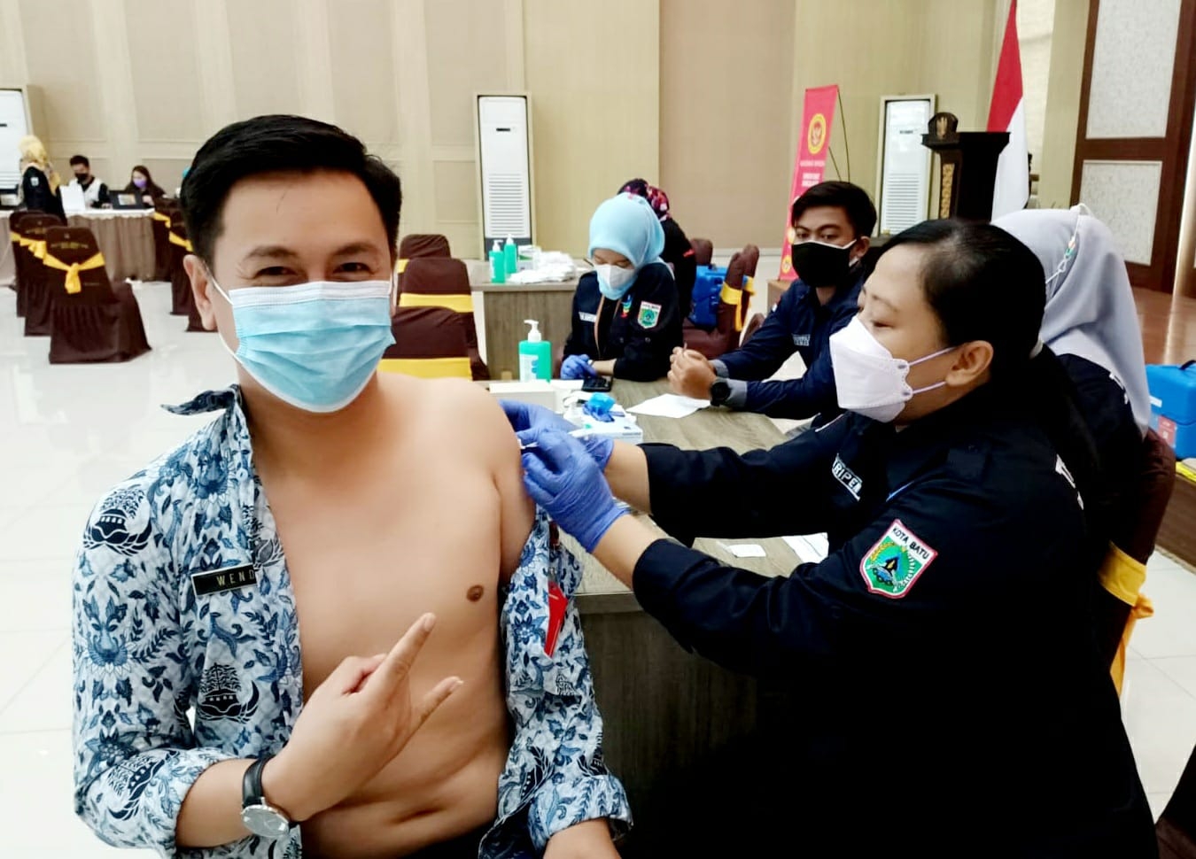 Foto Saat Vaksinasi Berlangsung