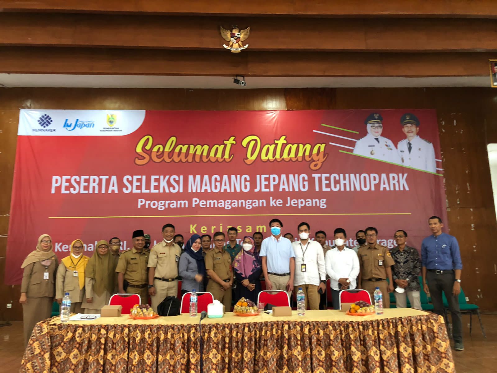 Dinas Tenaga Kerja Kabupaten Sragen bersama IM Japan di Gedung Sasana Manggala Sukowati Sragen