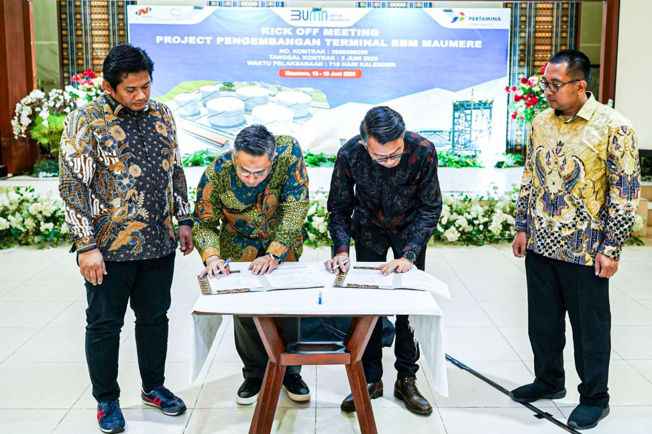 Pertamina Perluas Infrastruktur Energi: Terminal BBM Maumere Mulai Dibangun