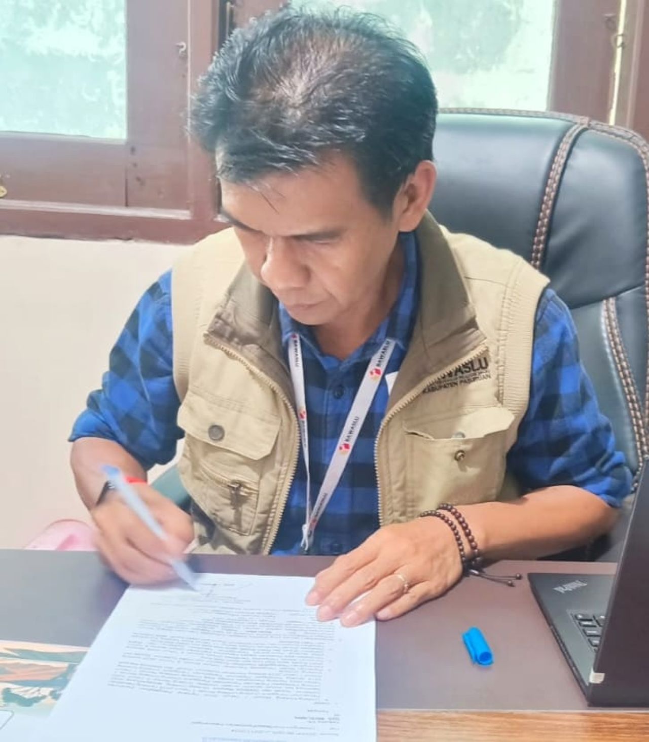 Ketua Bawaslu Kabupaten Pasuruan, Arie Yunianto